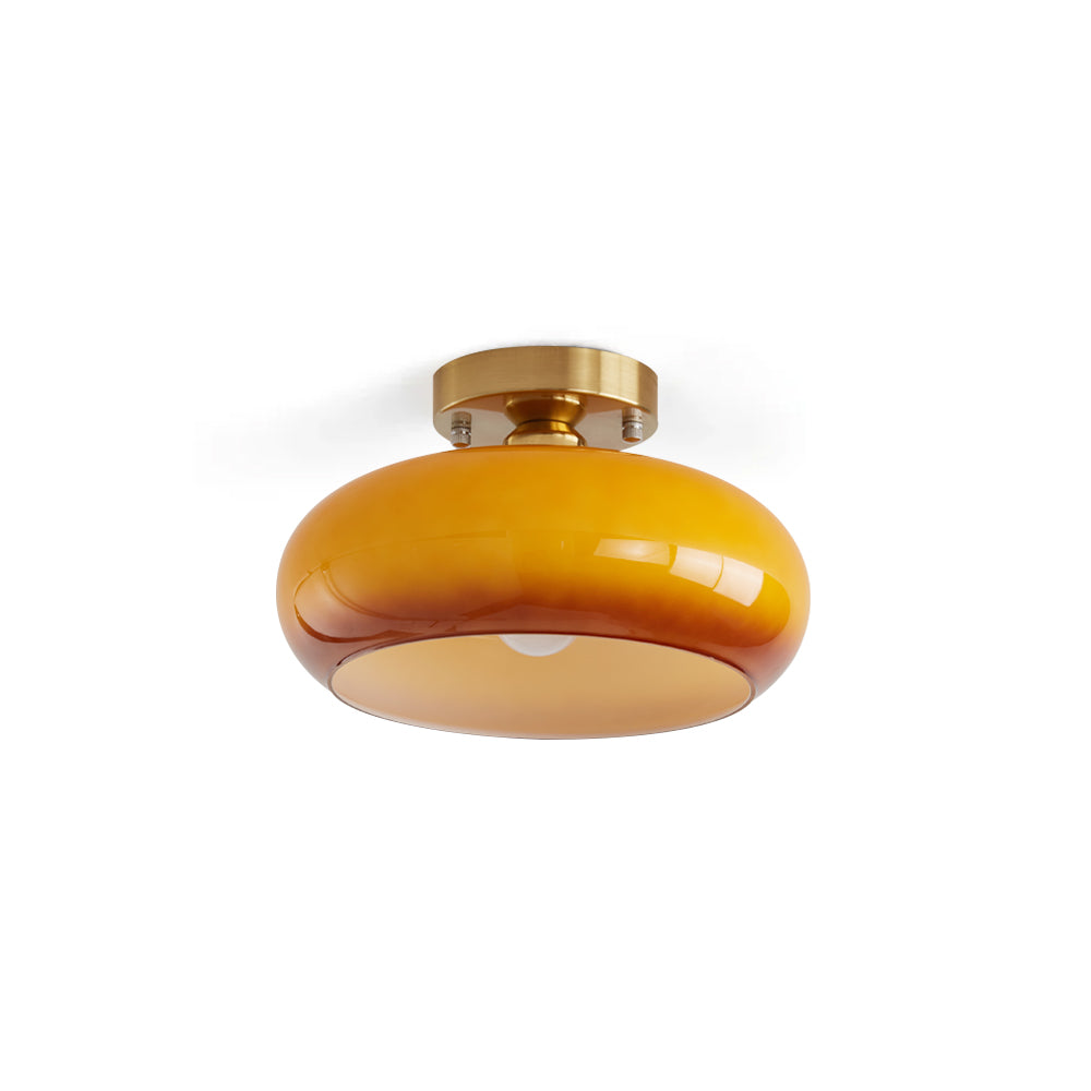Amber Glass Ceiling Light