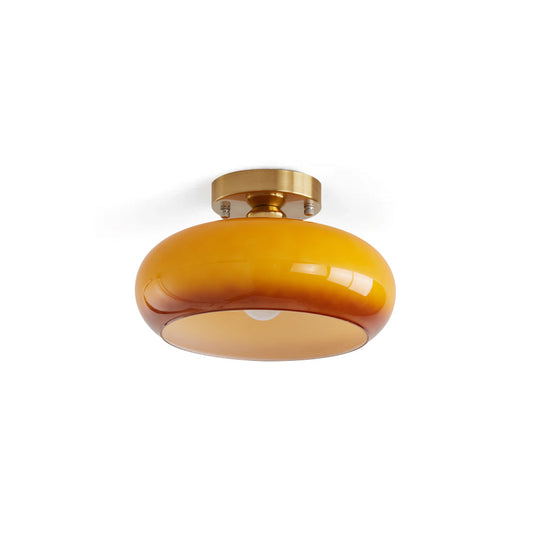 Amber Glass Ceiling Light