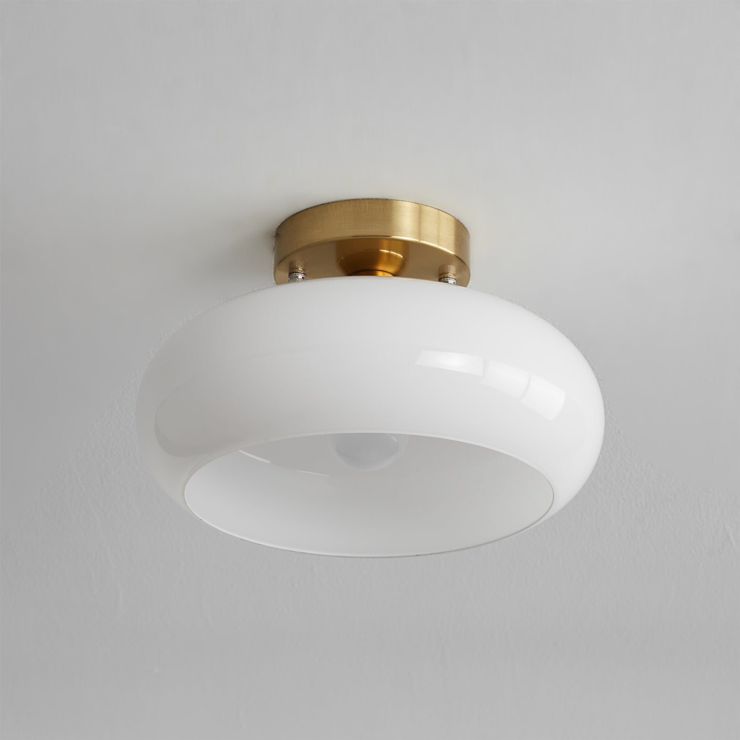 Amber Glass Ceiling Light