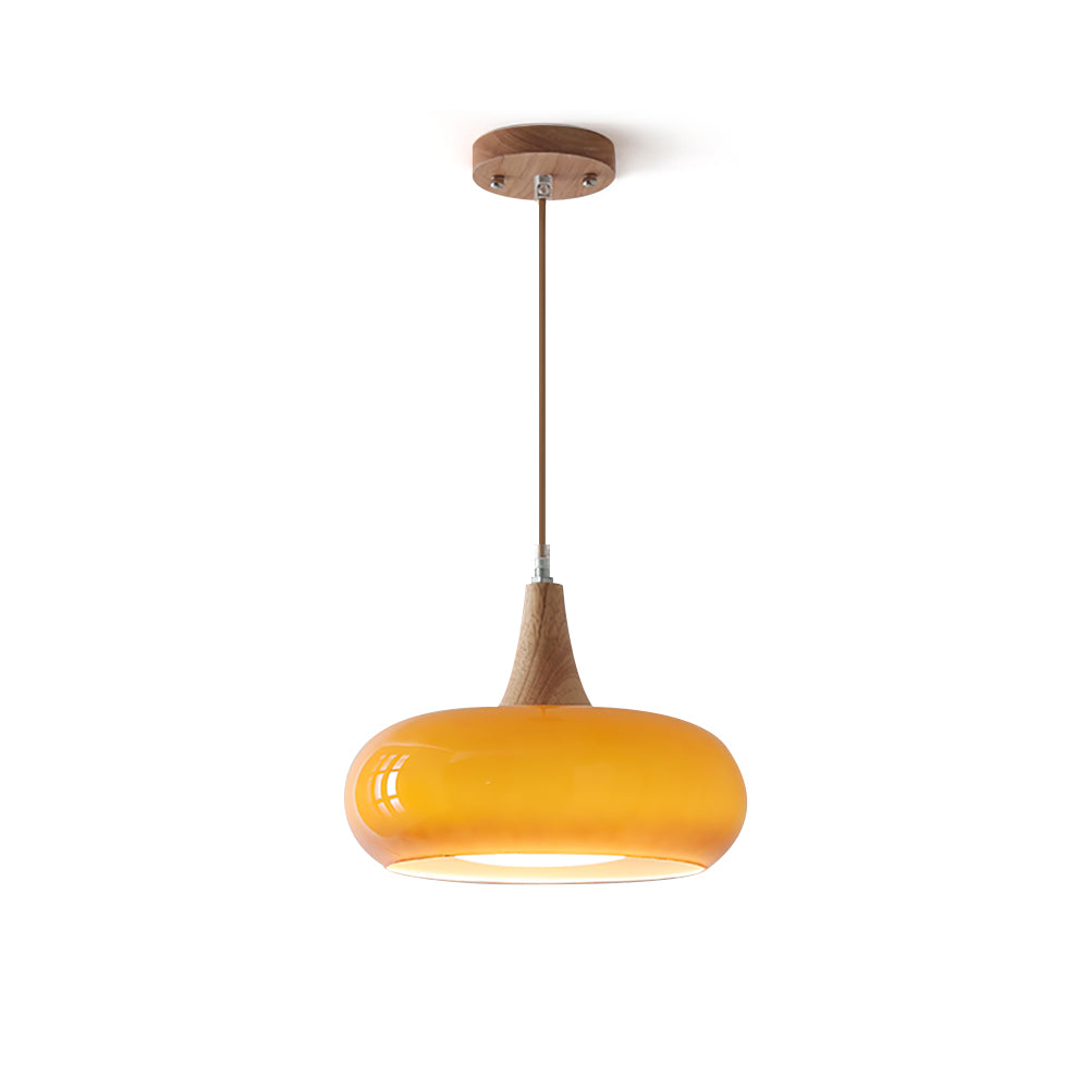 Amber Dome Pendant Lighting