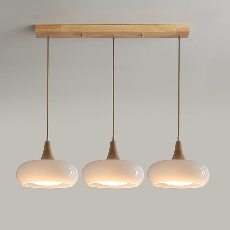 Amber Dome Pendant Lighting