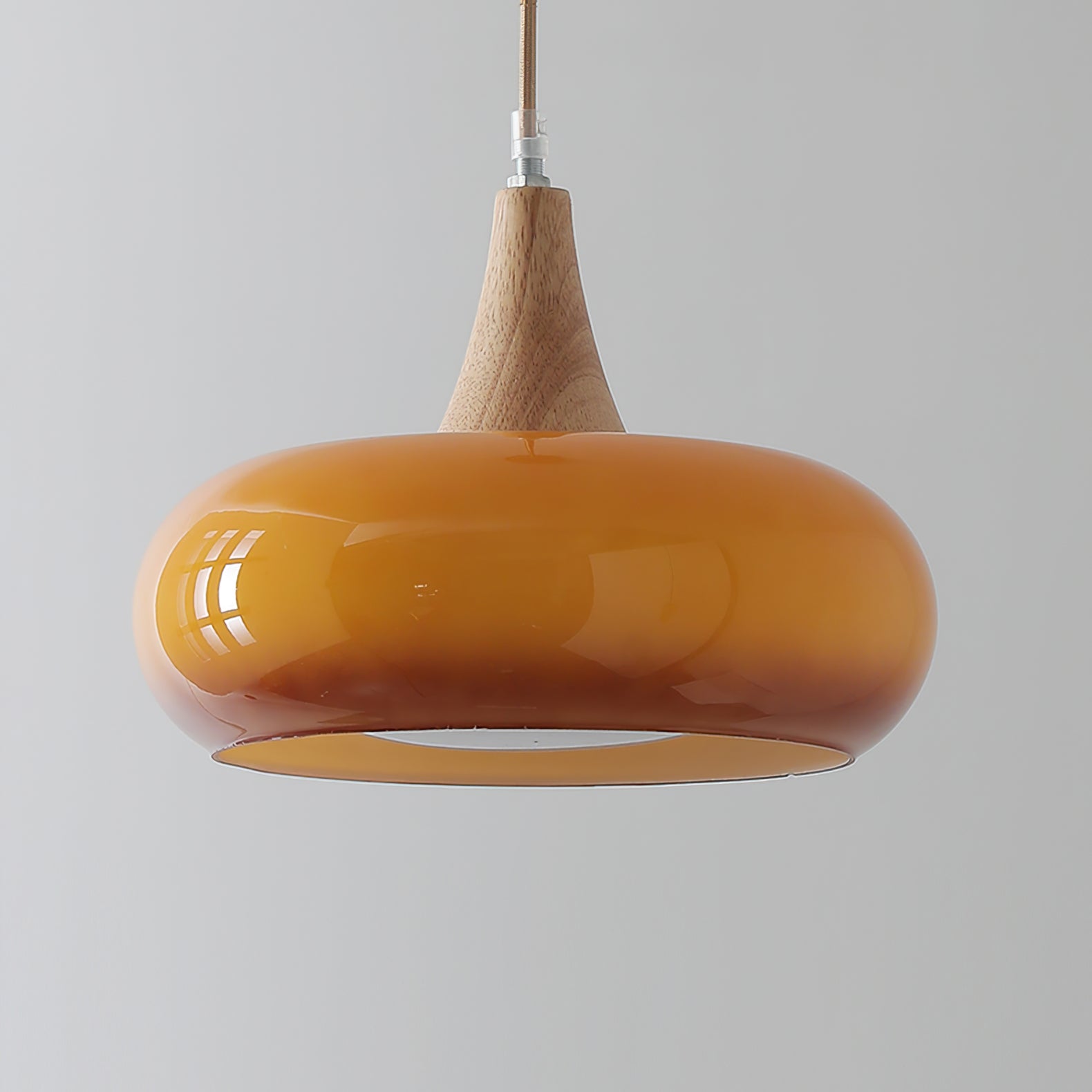 Amber Dome Pendant Lighting