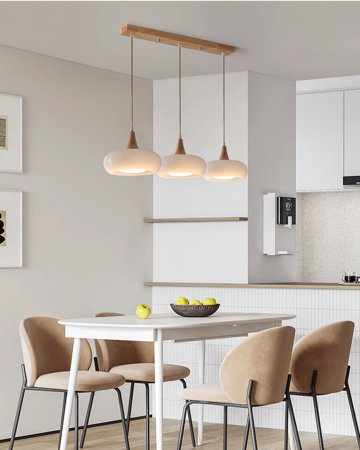 Amber Dome Pendant Lighting