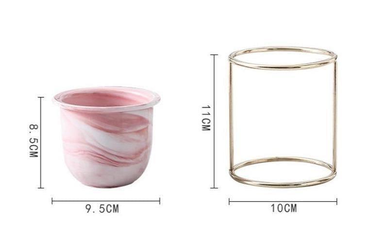 Marble Finish Ceramic Planter Pot