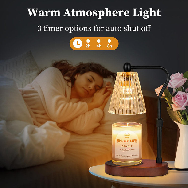 Height Adjustable Lantern Candle Warmer Lamp
