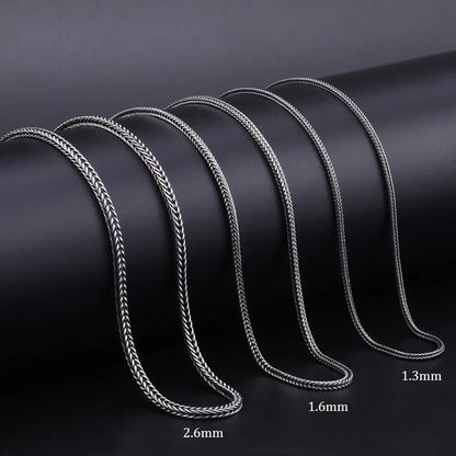 Gleipnir Foxtail Viking Chain Necklace – 925 Sterling Silver