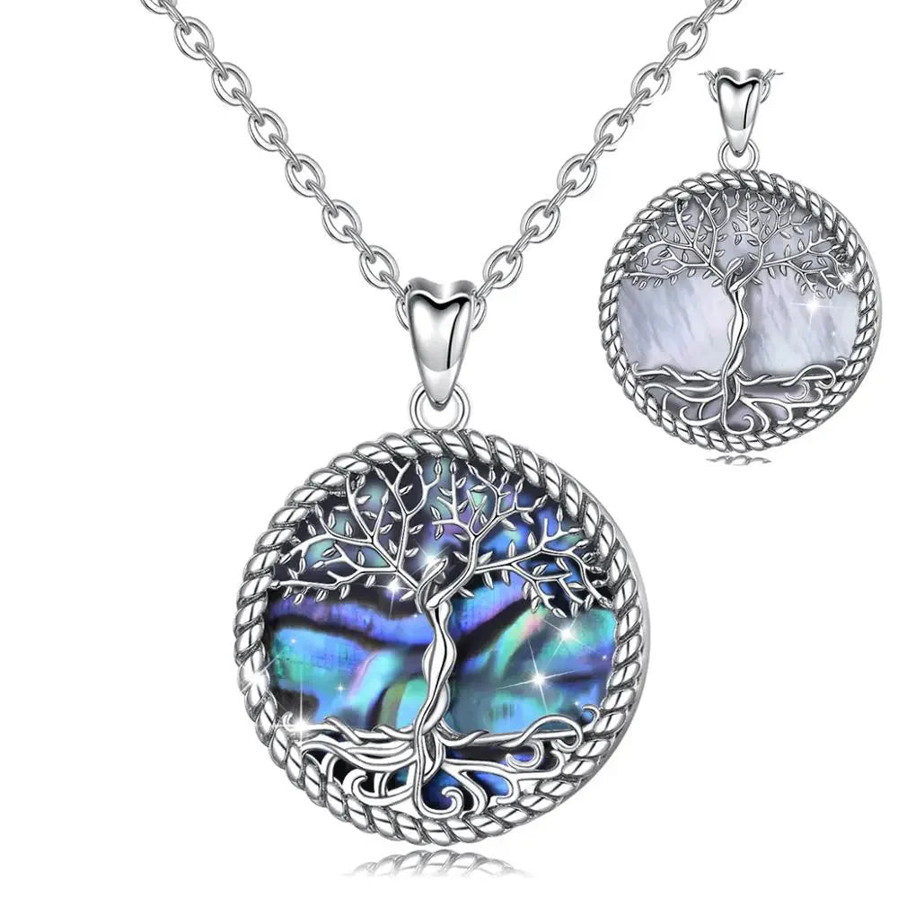 Yggdrasil Springbound Tree Pendant Necklace – 925 Sterling Silver
