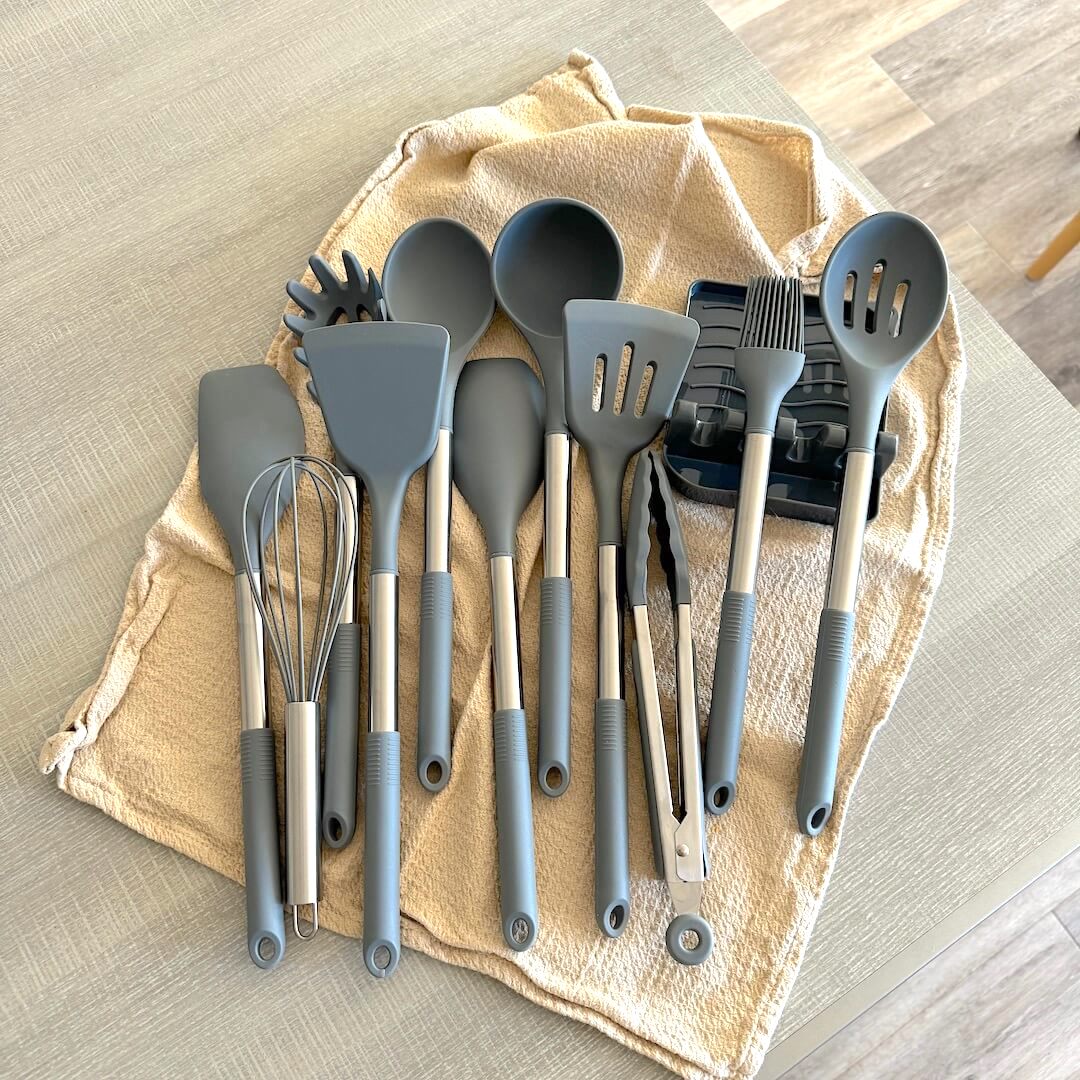 Silicone Kitchen Utensils | Modern Cooking Tool Set