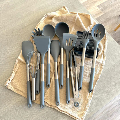Silicone Kitchen Utensils | Modern Cooking Tool Set