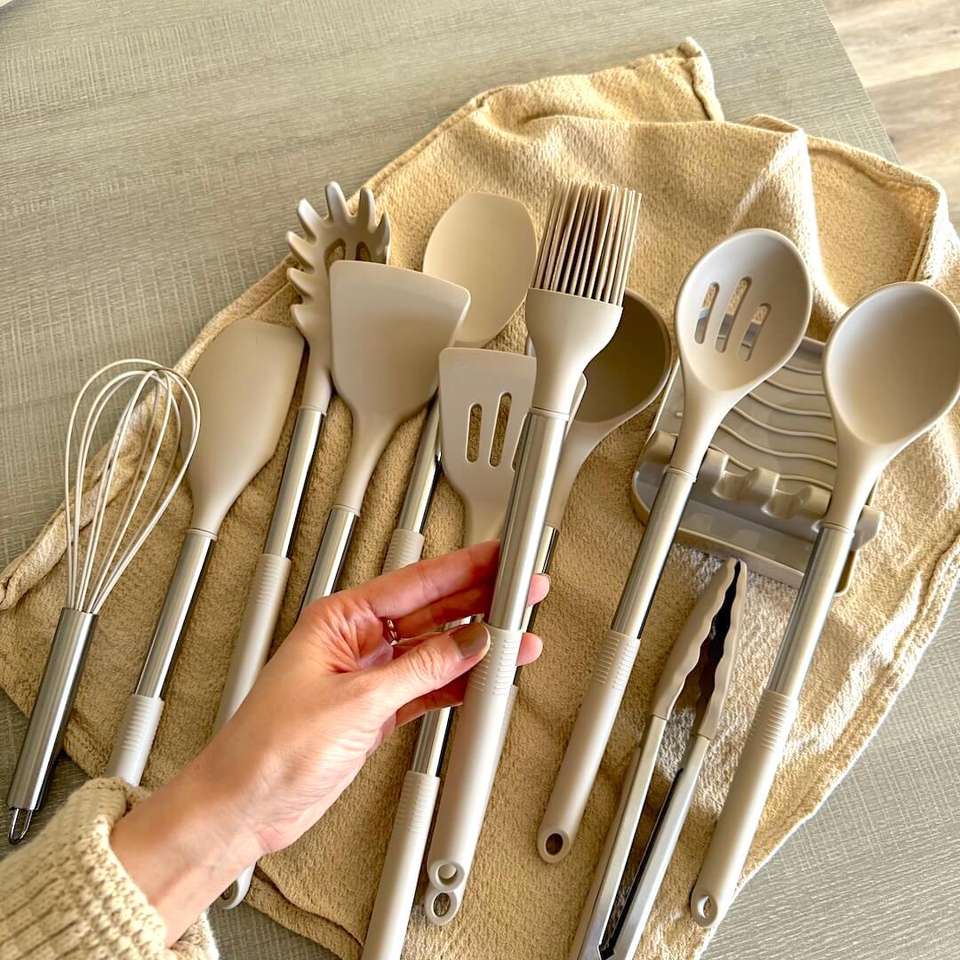 Silicone Kitchen Utensils | Modern Cooking Tool Set