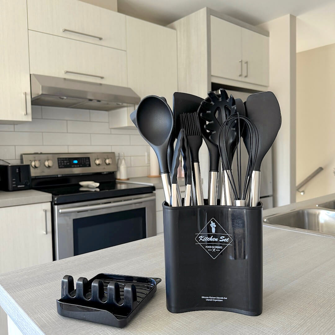 Silicone Kitchen Utensils | Modern Cooking Tool Set