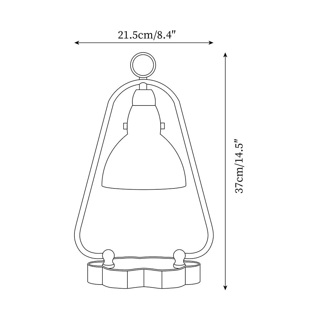 Glass Loop Handle Candle Warmer Lamp