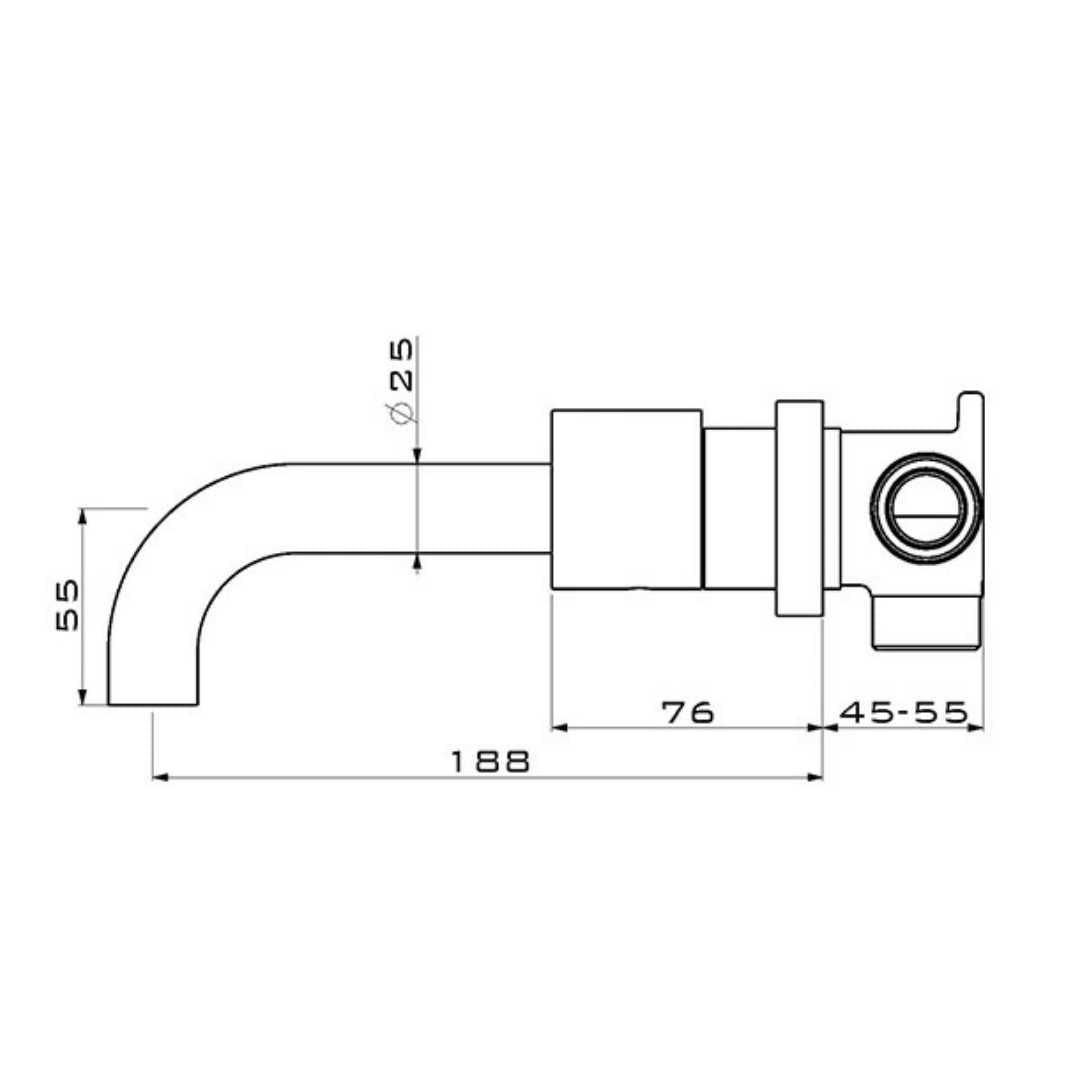 Klara - Wall Mounted Bathroom Sink Faucets BO-HA
