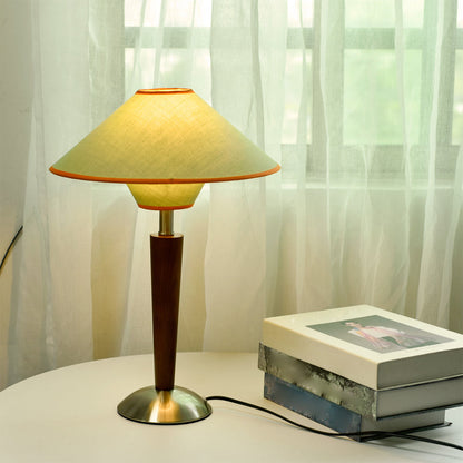 Retro Wooden Table Lamp - Classic Design