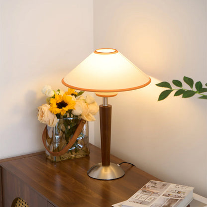 Retro Wooden Table Lamp - Classic Design