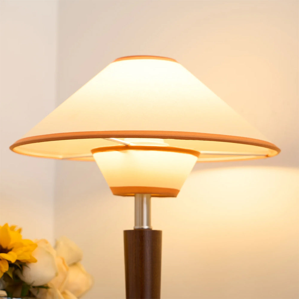 Retro Wooden Table Lamp - Classic Design