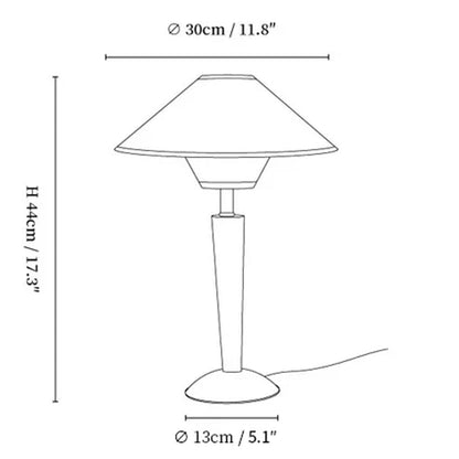Retro Wooden Table Lamp - Classic Design