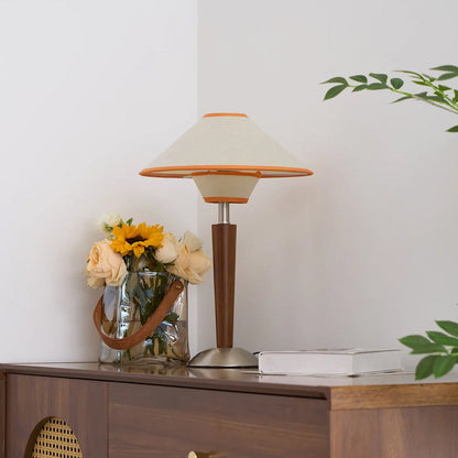 Retro Wooden Table Lamp - Classic Design