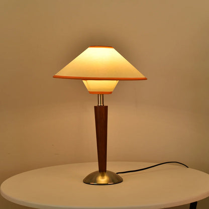 Retro Wooden Table Lamp - Classic Design