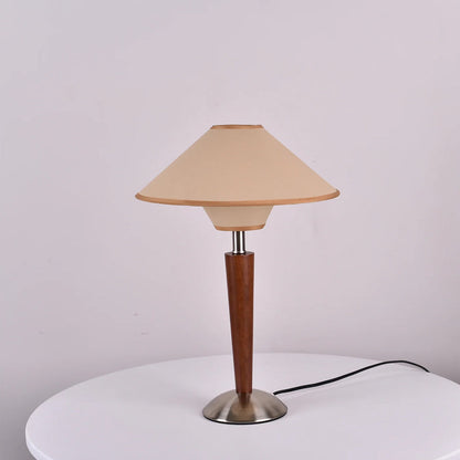 Retro Wooden Table Lamp - Classic Design
