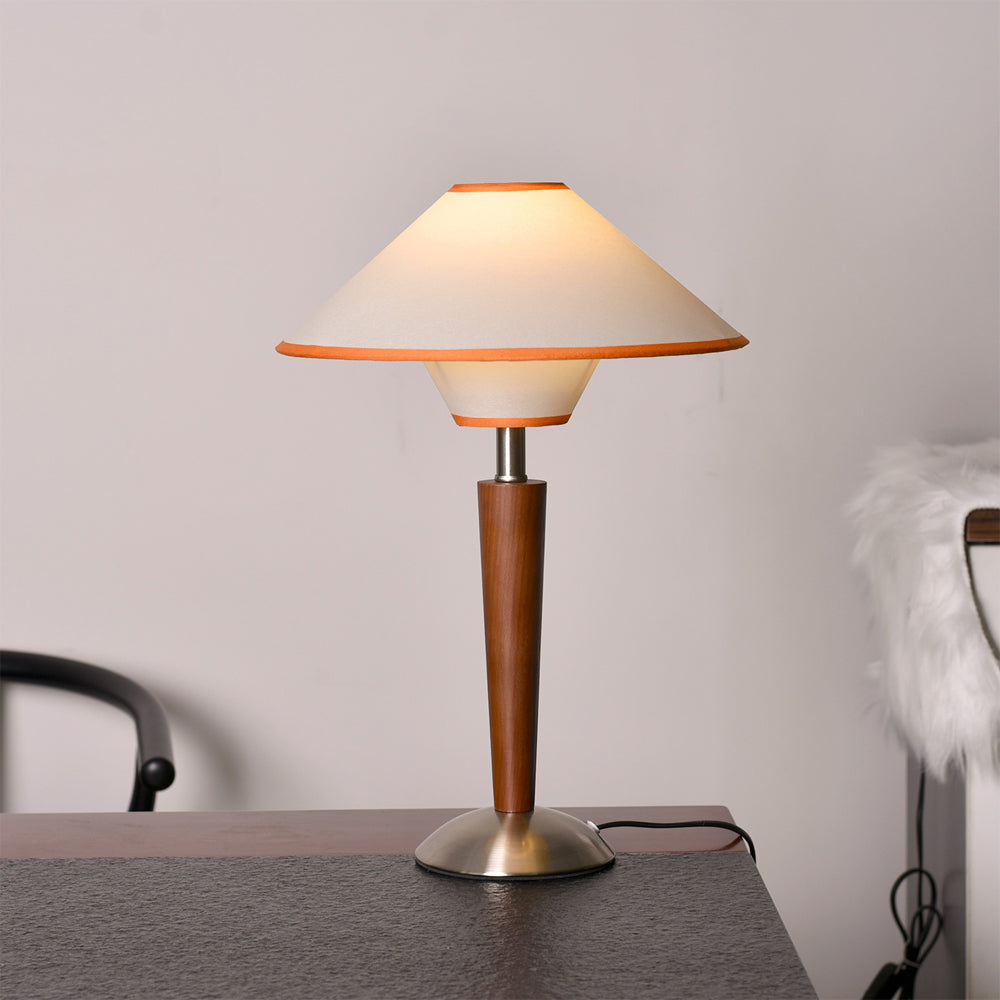 Retro Wooden Table Lamp - Classic Design