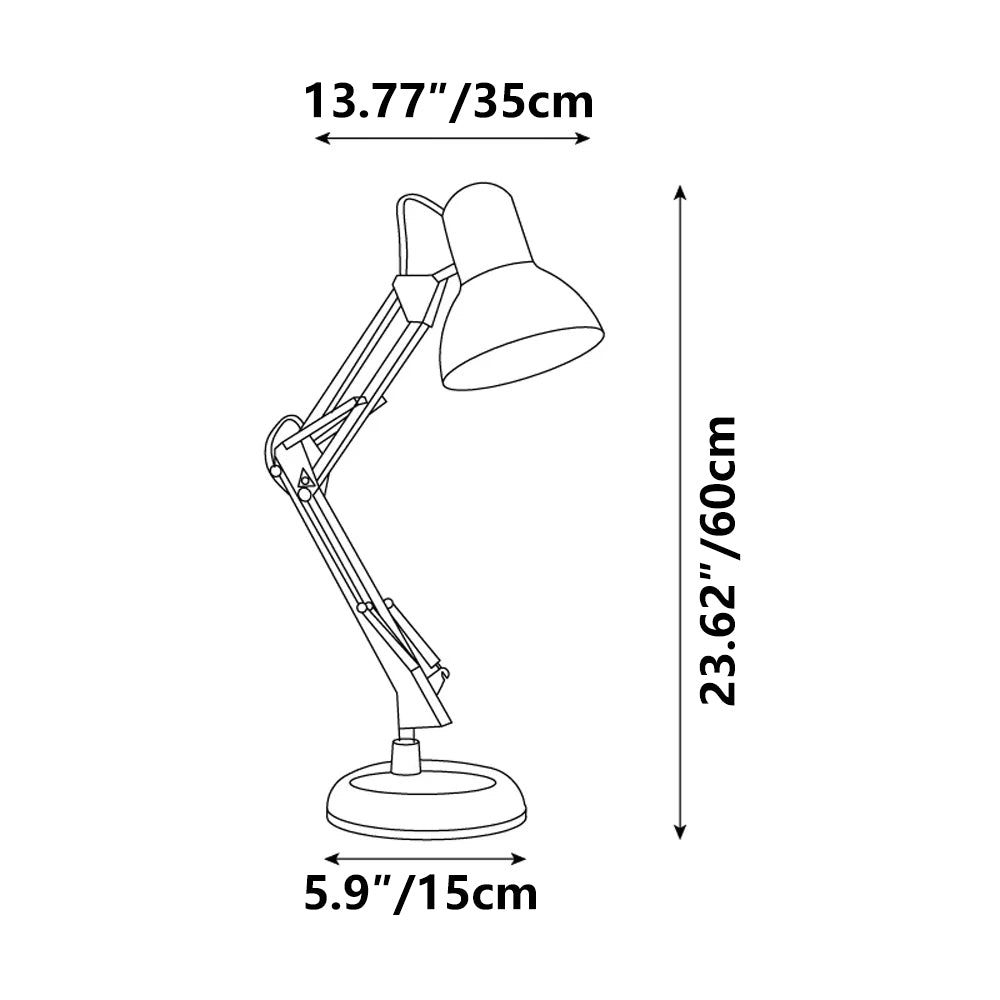 Articulated Metal Task Table Lamp