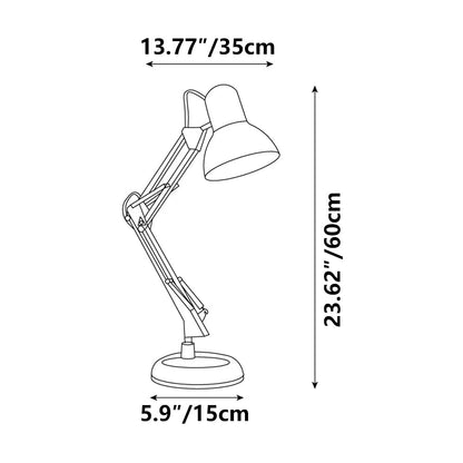 Articulated Metal Task Table Lamp