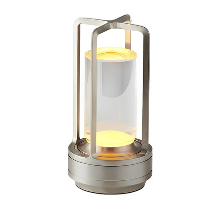 Cordless Metal Lantern Table Lamp