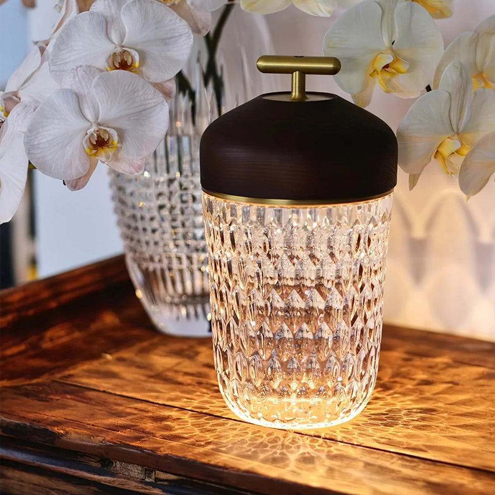 Crystal Glass LED Table Lamp