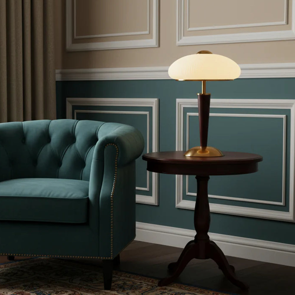 Mid-Century Wooden Table Lamp
