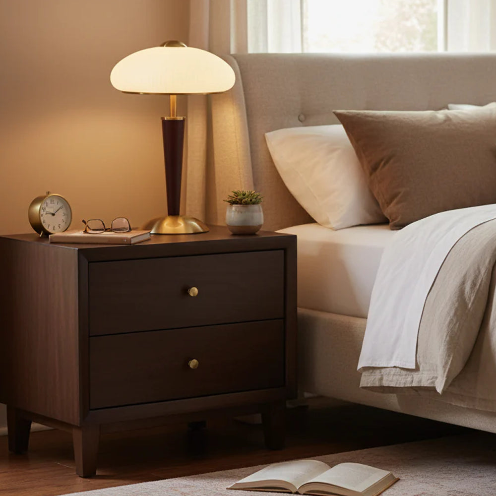 Mid-Century Wooden Table Lamp