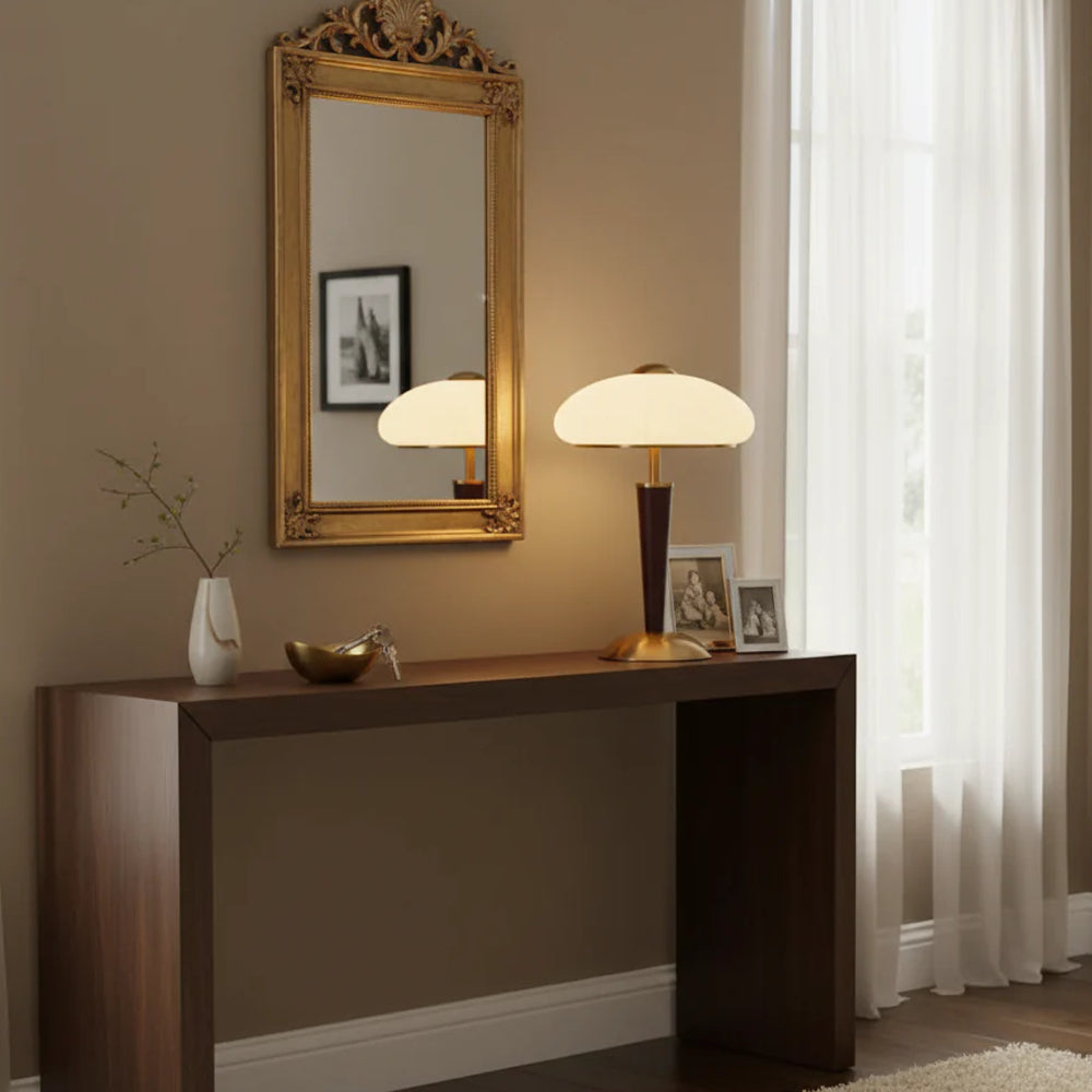 Mid-Century Wooden Table Lamp