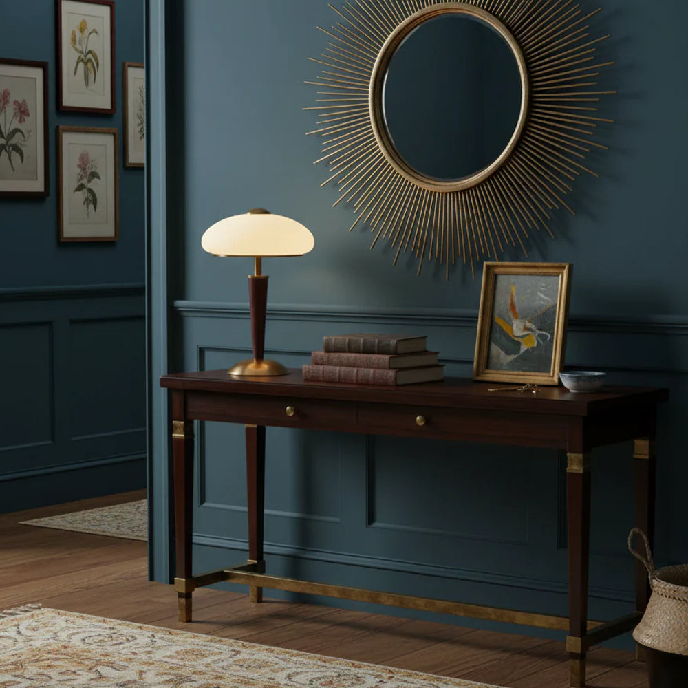 Mid-Century Wooden Table Lamp