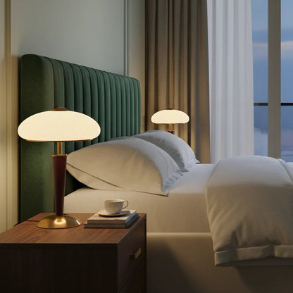 Mid-Century Wooden Table Lamp