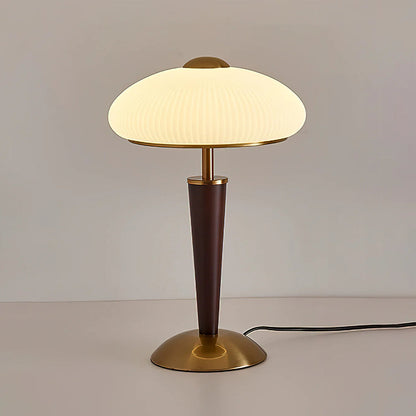 Mid-Century Wooden Table Lamp