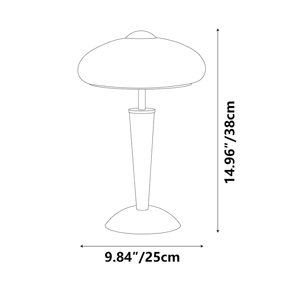 Mid-Century Wooden Table Lamp