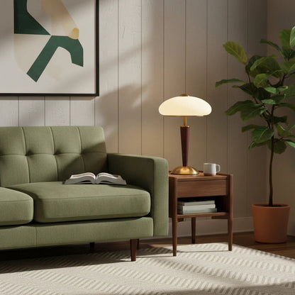 Mid-Century Wooden Table Lamp