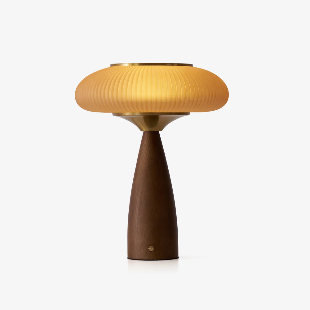 Vintage Wooden Rechargeable Table Lamp