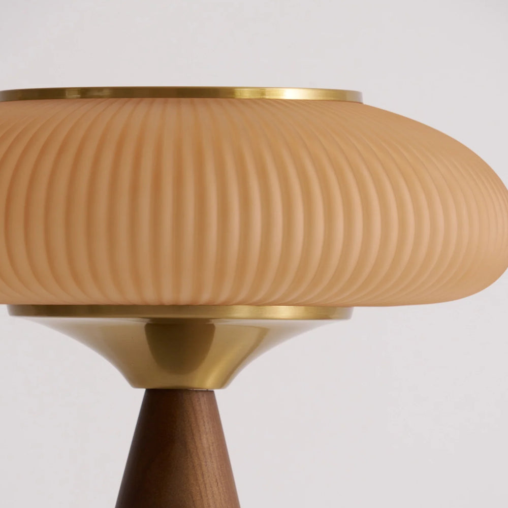 Rechargeable Vintage Wooden Table Lamp
