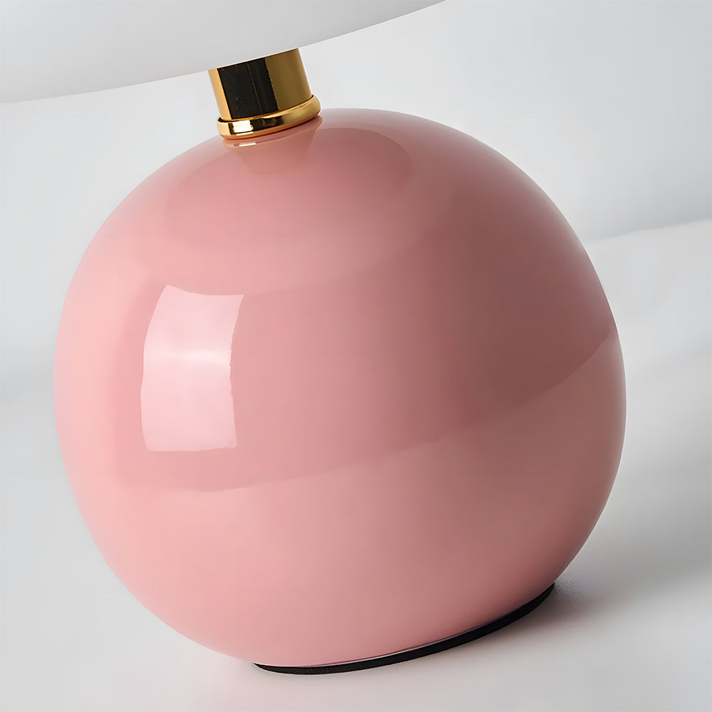 Mushroom Ceramic Table Lamp - Cream Finish