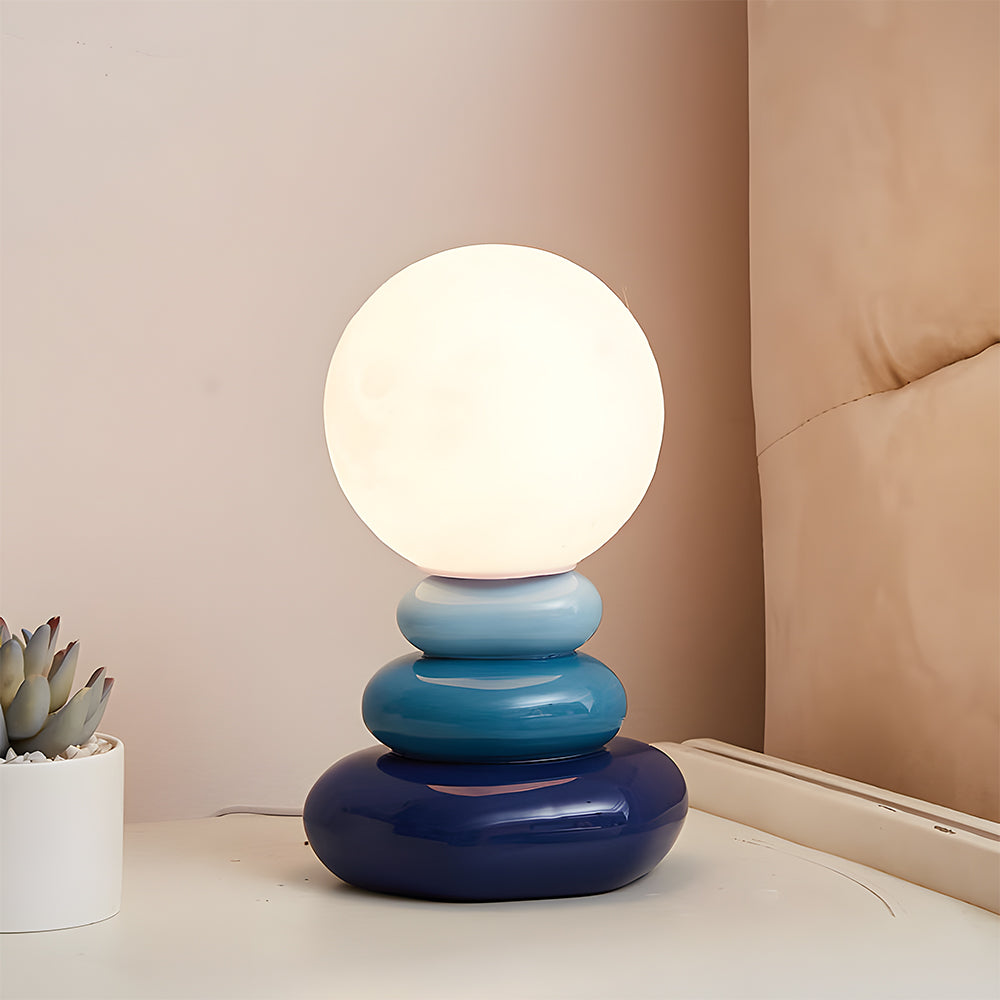 Stacked Stone Ceramic Table Lamp