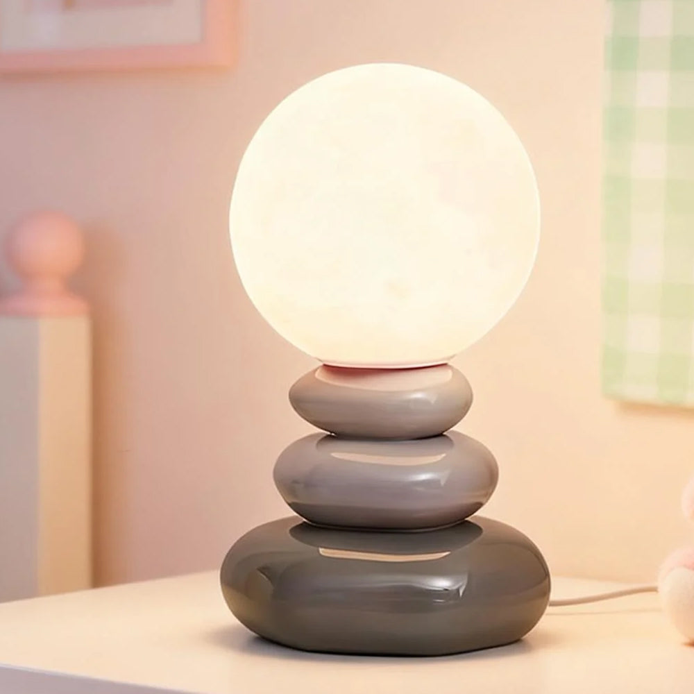 Stacked Stone Ceramic Table Lamp