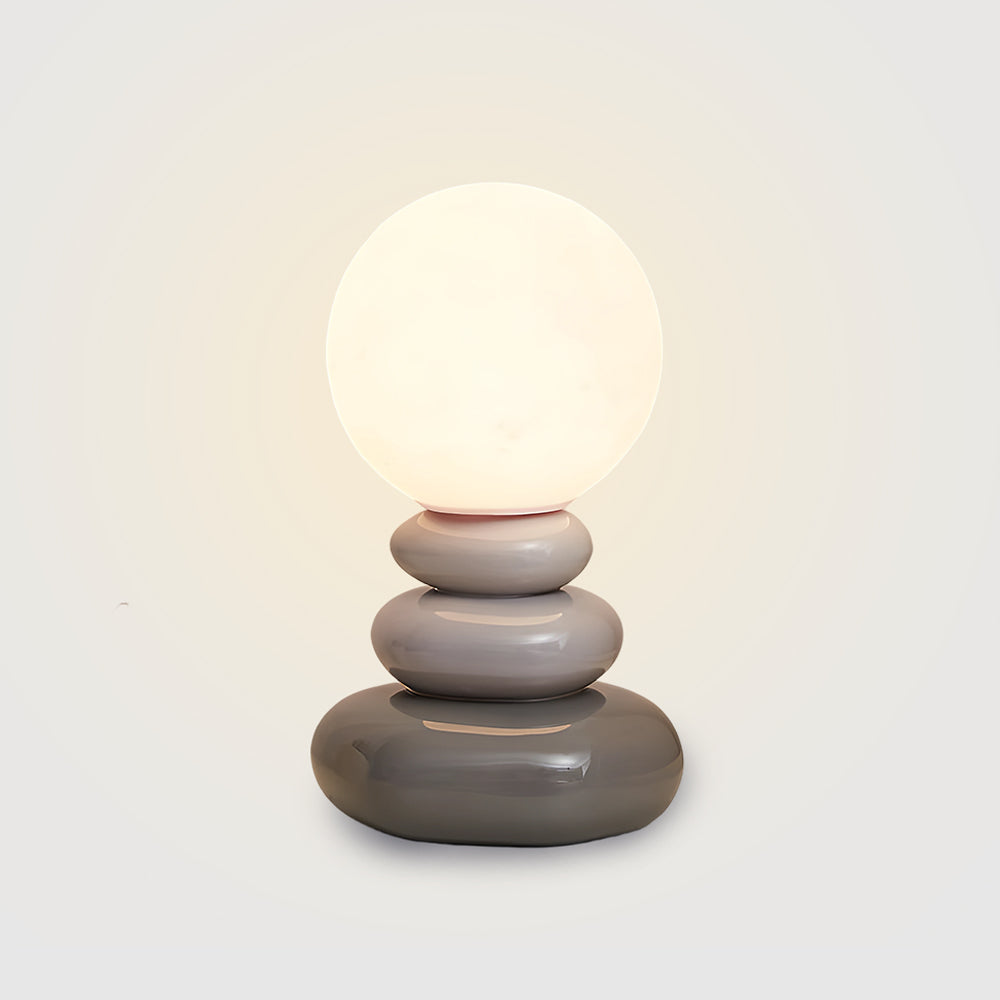 Stacked Stone Ceramic Table Lamp