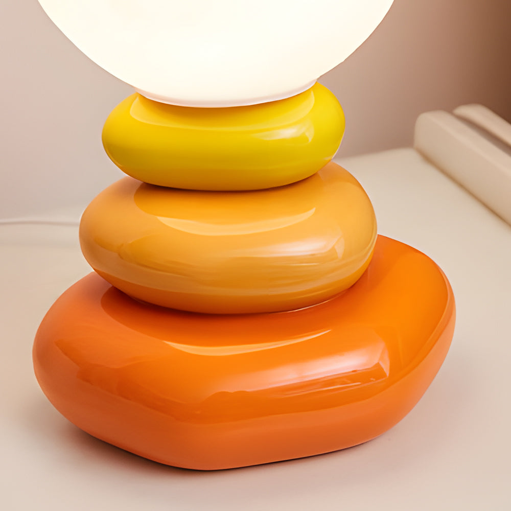 Stacked Stone Ceramic Table Lamp
