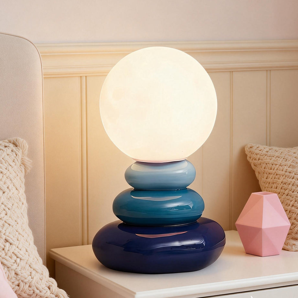 Stacked Stone Ceramic Table Lamp