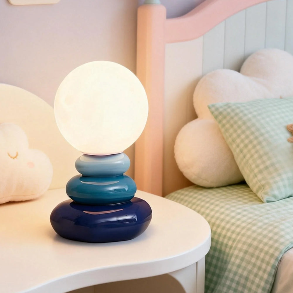 Layered Stone Ceramic Table Lamp