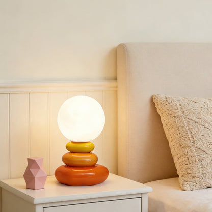 Layered Stone Ceramic Table Lamp