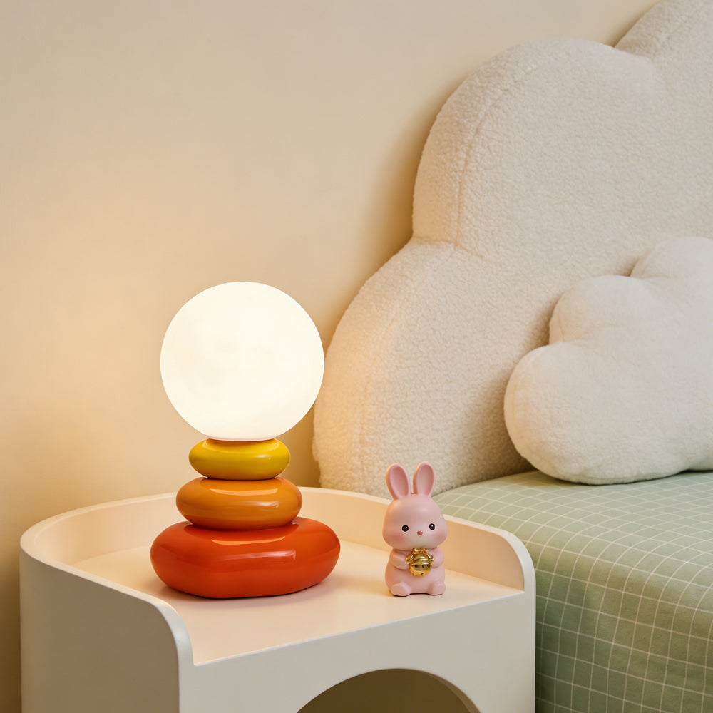 Layered Stone Ceramic Table Lamp