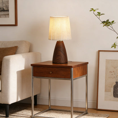 Minimalist Ceramic Fabric Table Lamp