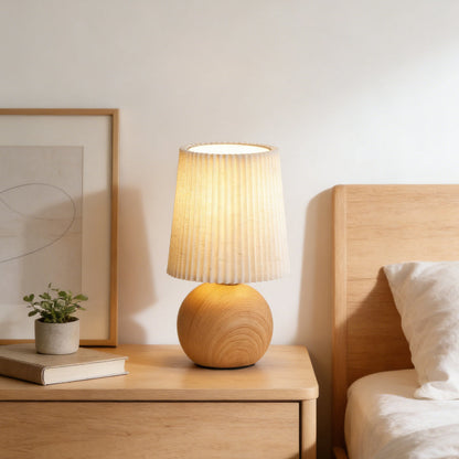 Minimalist Ceramic Fabric Table Lamp